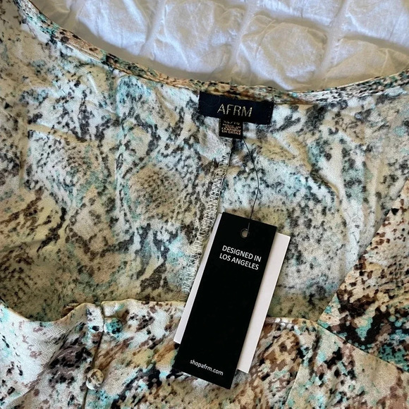 AFRM Mariska snake print midi dress - Picture 10 of 10